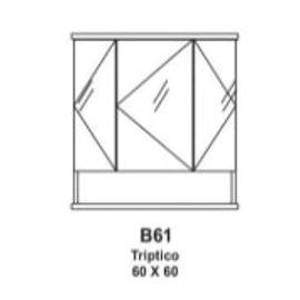 Botiquin Schneider Bianca 60x60x14 bco bte B61