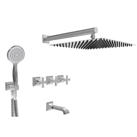 Griferia de ducha Hidromet 3V c/duchador New Castle 51005CRCR