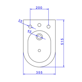 Bidet Deca Link bco 3 aguj B.23.17