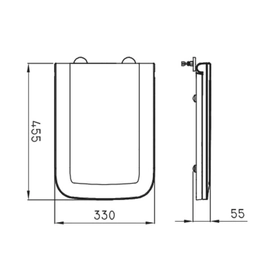 Tapa de inodoro Ferrum trento blanco TRE-TP-004-BL