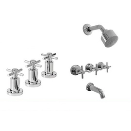 Griferia baño completa Peirano Crown Bidet Ducha C/Transf