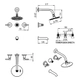 Griferia Juego Triumph Hidromet C/Duchon Redondo Lever