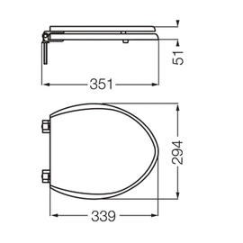 Tapa de inodoro Ferrum asiento para niños blanco SVA-TP-009-BL