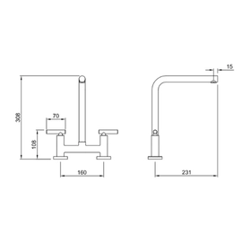 Griferia de cocina Peirano Mallorca cromo 51-131