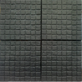 Piso Adoquinado de cemento Lanik 40x40 rect chico negro 1301