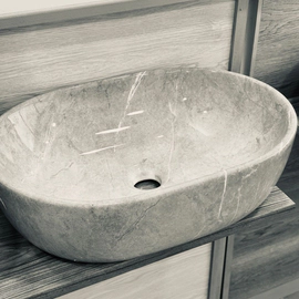 Bacha Uhome cuenco marmolado gris F-109