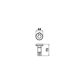 Accesorio Andez Percha Simple Match Classic Cromo