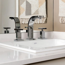 Bacha de lavatorio Ferrum symi 3AG blanco SYM-MS-011-BL