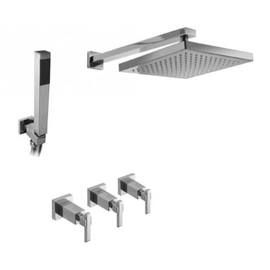 Griferia ducha 2 vias y duchador Hidromet Geometry lever