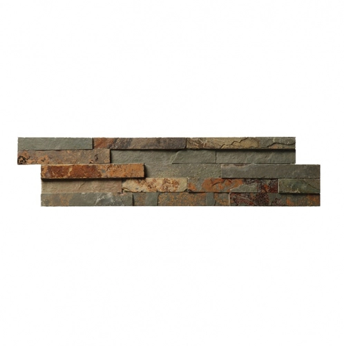 Revestimiento Misiones 15x55 Burkina Oxido Panel De Piedra