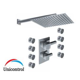 Griferia de ducha Hidromet One Block c/escoc cr 3557