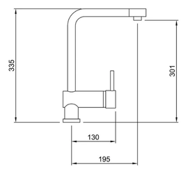 Monocomano cocina Peirano santander 20-135 cromo