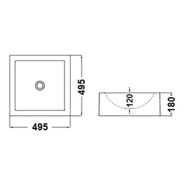 Bacha de lavatorio Ferrum armonica egina blanca LWFF-B