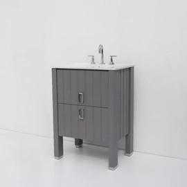 Vanitory Campi mueble sin mesada deck gris 62x48x84 DE60G