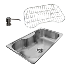 Bacha cocina Johnson SI85A Simple + Dosificador + Secaplatos