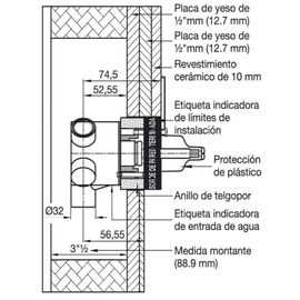 Válvula 3 Vías FV 680B.FVBASE