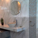 Porcelanato Alberdi 60x60 Calacata Gris Brillante sn rectif