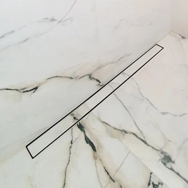 Desagüe Aqua Atrim lineal 2 en 1 cromo mate/ceramic 90cm DA900T02