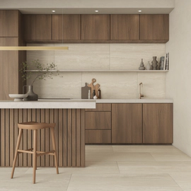 Porcelanato Ilva 60x120 travertino white natural 1º