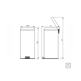 Cesto Linea Brasil 30lts Tramontina 94538/130