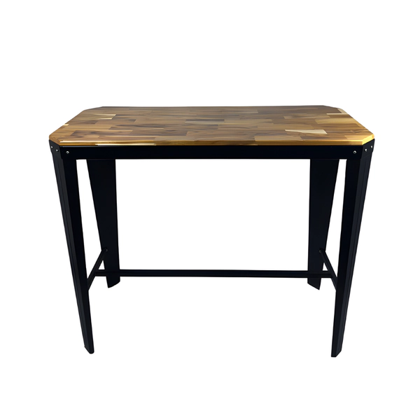 Mesa Tromen 120 negra c/madera 06-000-055