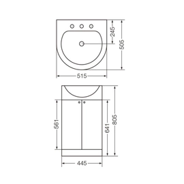 Mueble Ferrum avignon laqueado AVI-MB-003-BL