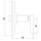 Conjunto decorativo FV dominic lever para válvulas de 3 y 4 vías