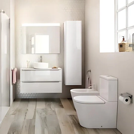 Inodoro largo Roca inspira rimless blanco 1251240000200