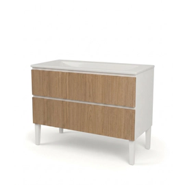 Mueble Vanitory Capri Olmo 80 Cm Con Mesada 1AG LC080