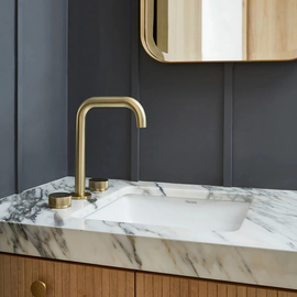 Grifería de lavatorio Peirano fabric gold 60-100G