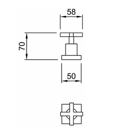 Griferia de bidet Peirano Santander Cromo 70-135