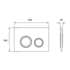 Accesorio de baño Ideal Tecla Ritmo Acero Inox 80300