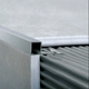 Guardacanto quadra cromo mate 10 mm x 5 mm x 2,5 m Atrim