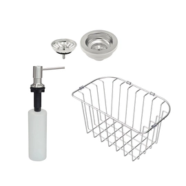 Bacha de cocina Tramontina 55x42x19cm morgana 48fx satinado con accesorios