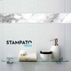 GUARDAS MARBLE CALACATTA GREY STAMPATO 5X45