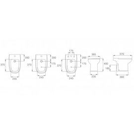 Roca Bidet Dama 3 Aguj LL Bco