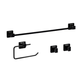 Set Accesorios Ultragrif 4 Piezas Vail Black Chrome UGS304BC02