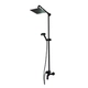Ducha ext c/t c/barral y duchador hidromet raptor black 9405negr