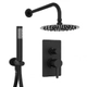 Griferia ducha Hidromet Vector 2V c/transf y duchador 42112