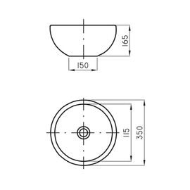 Bacha de lavatorio Ferrum persis celeste PRS-BH-022-CE