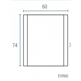 Espejo Schneider Rivo Vertical 60 wengue