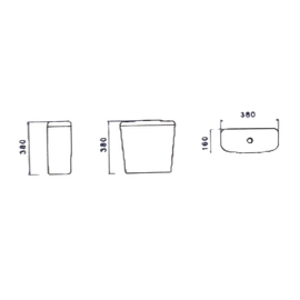 Deposito Deca Universal de colgar c/codo Vogue Plus CX.01S.17