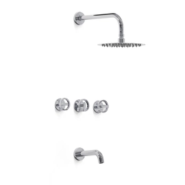 Griferia ducha Ring c/transf. Hidromet cromo 11508CRCR