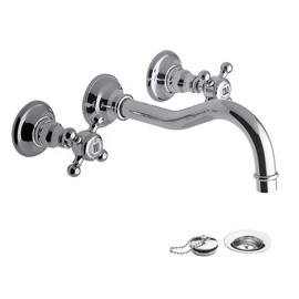 Grifería de lavatorio FV vermont de pared 0203/83-QL