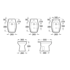 Bidet Roca monaco 3AG blanco