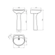Lavatorio Ferrum Andina 1 ag bco AND-LV-100-BL