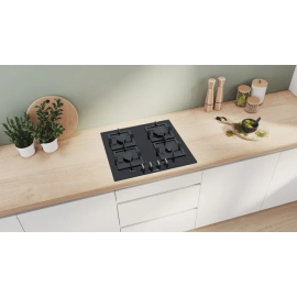 Anafe Bosch 4 hornallas a gas 60 cm PPP6A6B20 Negro