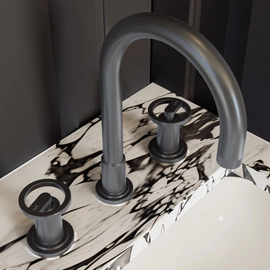 Griferia lavatorio Peirano Pulse Grafito 60-175GR