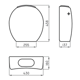 Depósito Ferrum espacio de colgar blanco ESP-DP-001-BL