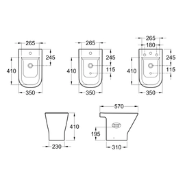 Bidet Roca The Gap Monobloque blanco
